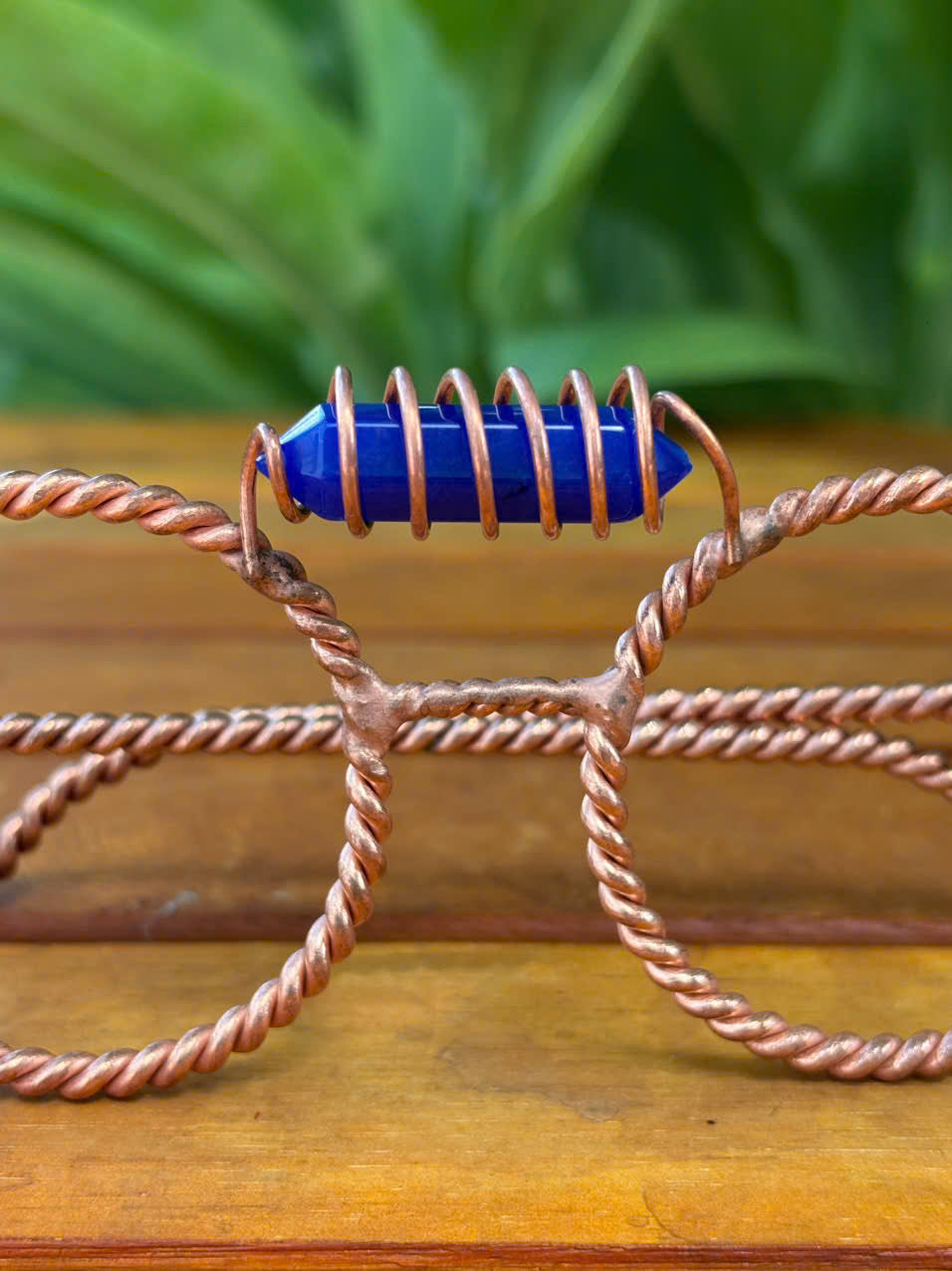Lapis Lazuli Copper Tensor Glasses – Handmade Sacred Geometry Eyewear for Meditation