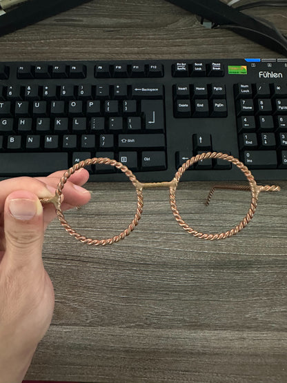 Copper Tensor Glasses – Sacred Geometry Copper Eyewear for Meditation & Mindful Living