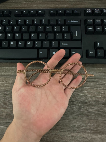 Copper Tensor Glasses – Sacred Geometry Copper Eyewear for Meditation & Mindful Living