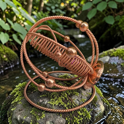Mặt nạ mũi đồng 144 Mhz Sacred của abusta.viking, dụng cụ năng lượng hình học thiêng liêng bằng đồng nguyên chất thủ công.