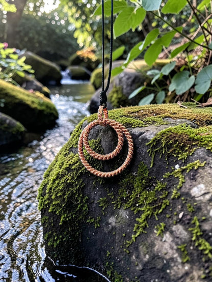 Vòng xoắn đồng nguyên chất 99.9% handmade abusta.viking, công cụ năng lượng hình học thiêng liêng.
