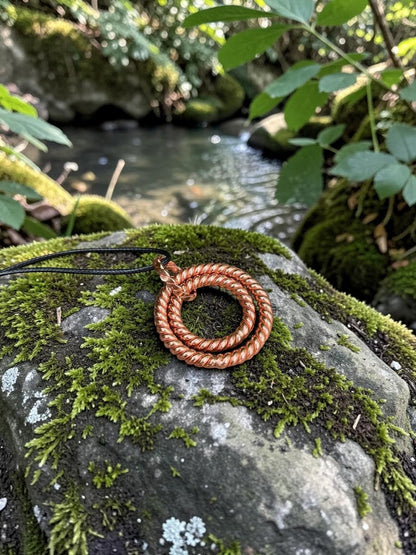 Vòng xoắn đồng nguyên chất 99.9% handmade abusta.viking, công cụ năng lượng hình học thiêng liêng.