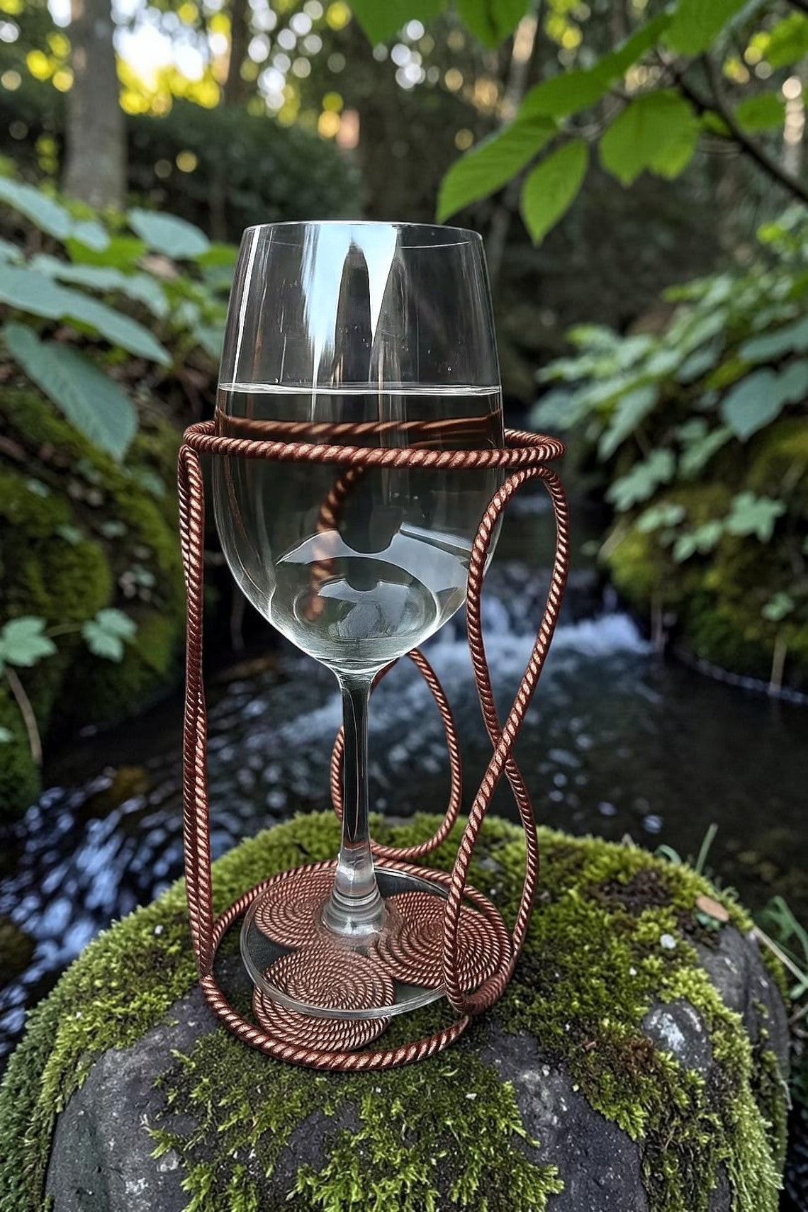 abusta.viking - Giá đỡ ly bằng đồng thủ công, dụng cụ năng lượng hình học thiêng liêng, hoàn hảo cho thiền định và không gian thiêng liêng.