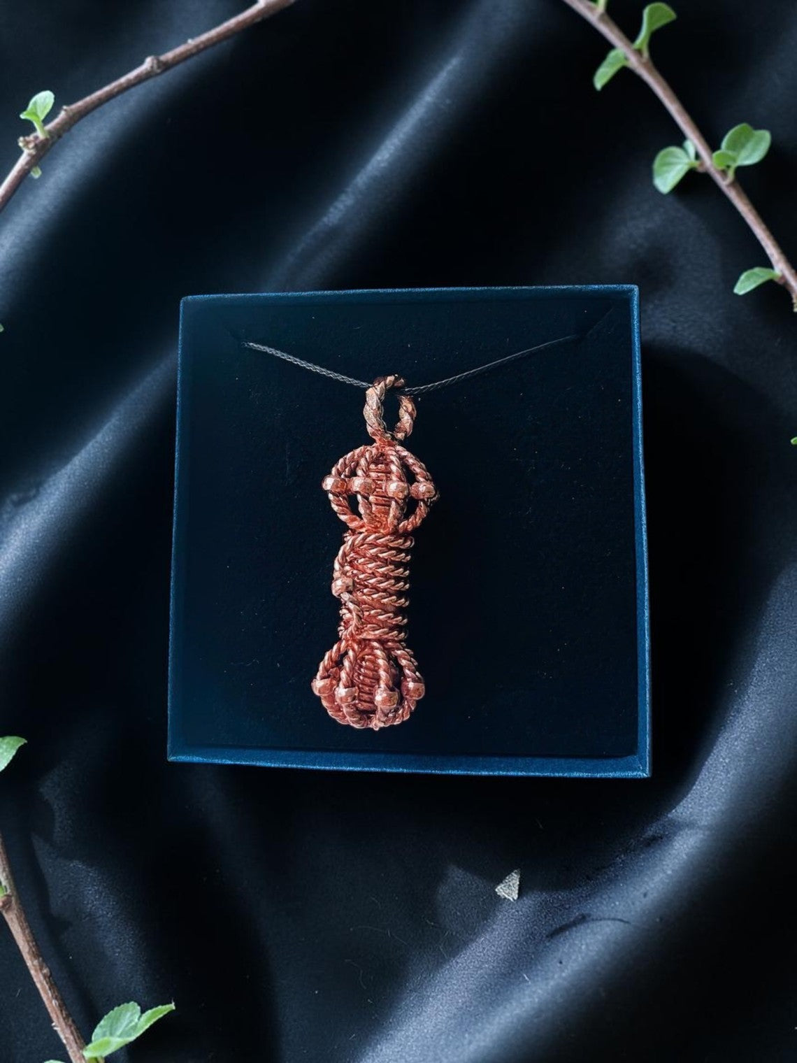 Mặt dây chuyền hoa văn cuộc sống bằng đồng nguyên chất, chế tác thủ công, công cụ năng lượng, quà tặng cho nam và nữ