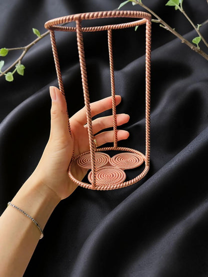 Mặt dây chuyền đồng Hoa Văn Sự Sống abusta.viking, chế tác thủ công từ đồng nguyên chất, hình học thiêng liêng.