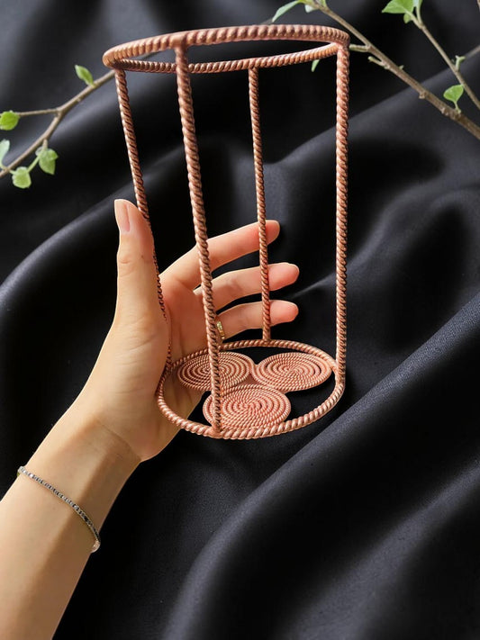 Mặt dây chuyền đồng Hoa Văn Sự Sống abusta.viking, chế tác thủ công từ đồng nguyên chất, hình học thiêng liêng.