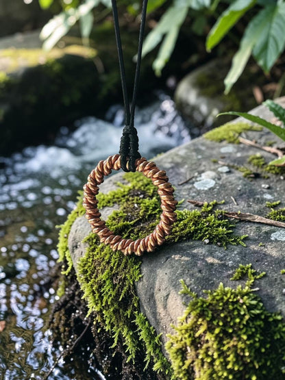 Mặt dây chuyền Triskelion bằng đồng nguyên chất 99,9% của abusta.viking, chế tác thủ công tại Việt Nam, tần số 144MHz hoặc 177MHz.