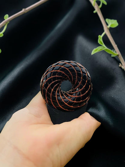 Vòng tay Tensor Đồng Vĩnh cửu Thần thánh abusta.viking, chế tác thủ công từ đồng nguyên chất, thiết kế hình học thiêng liêng.