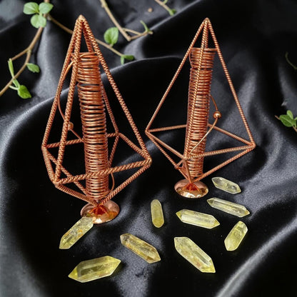 Mặt dây chuyền năng lượng đồng Triskelion 144Mhz abusta.viking, chế tác thủ công từ đồng nguyên chất, hình học thiêng liêng.