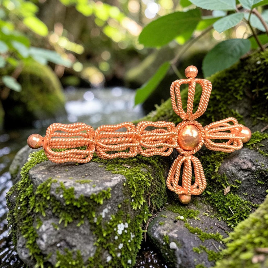 abusta.viking Large 432Mhz Tensor Torus Sacred bằng đồng nguyên chất thủ công, công cụ năng lượng hình học thiêng liêng.