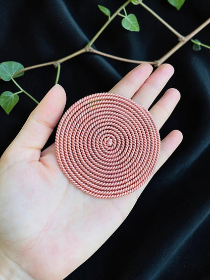 abusta.viking - Bộ hai thiết bị Torus bằng đồng nguyên chất thủ công, dụng cụ năng lượng hình học thiêng liêng.