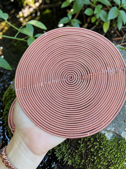 Bộ hai thiết bị Torus bằng đồng nguyên chất thủ công của abusta.viking, dụng cụ năng lượng hình học thiêng liêng.