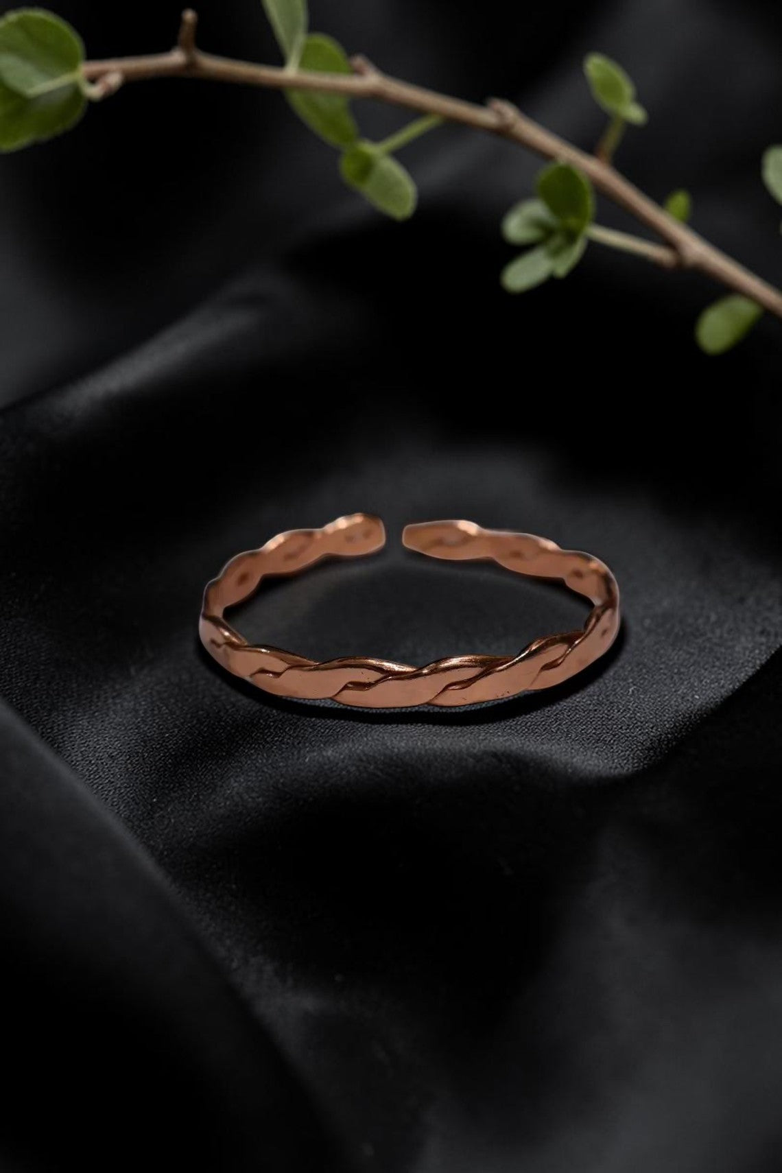 Vòng đeo tay năng lượng hình rắn bằng đồng nguyên chất abusta.viking, thiết kế chạm khắc tinh xảo, công cụ năng lượng hình học thiêng liêng.