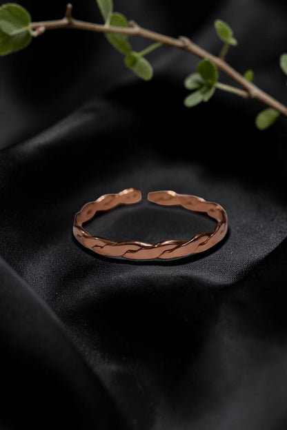 Vòng đeo tay năng lượng hình rắn bằng đồng nguyên chất abusta.viking, thiết kế chạm khắc tinh xảo, công cụ năng lượng hình học thiêng liêng.