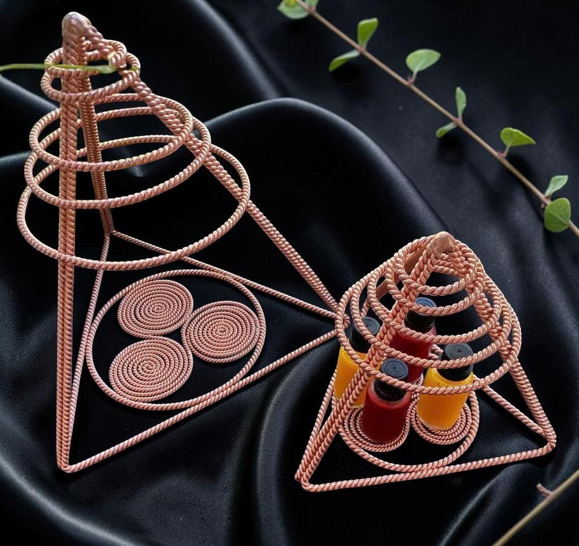 Abusta Viking Tensor Lotus of Life 9999 Đồng Thuần Khiết, công cụ năng lượng hình học thiêng liêng thủ công.
