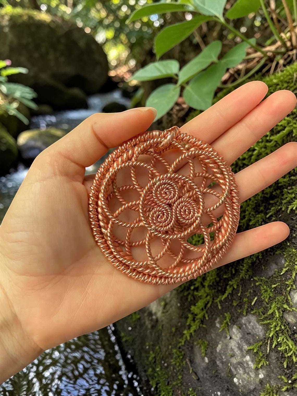 abusta.viking Đồng Bạc Vajra Dorje Harmonizer, dụng cụ năng lượng hình học thiêng liêng bằng đồng nguyên chất.