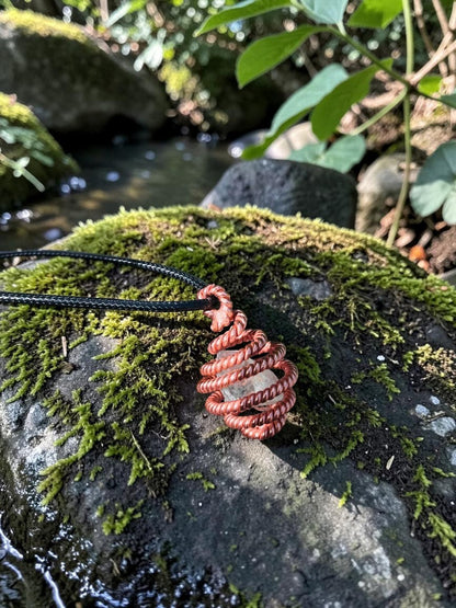 abusta.viking Copper Frequency Comb 144 Mhz Sacred, vòng cổ năng lượng hình học thiêng liêng, làm thủ công từ đồng nguyên chất.