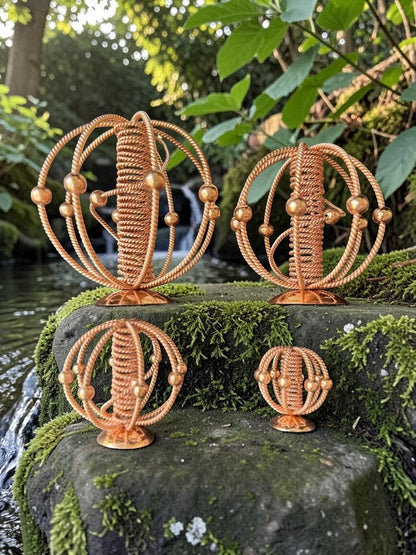 Mặt nạ mũi đồng Tensor 144 Mhz Sacred của abusta.viking, dụng cụ năng lượng hình học thiêng liêng bằng đồng nguyên chất, chế tác thủ công.
