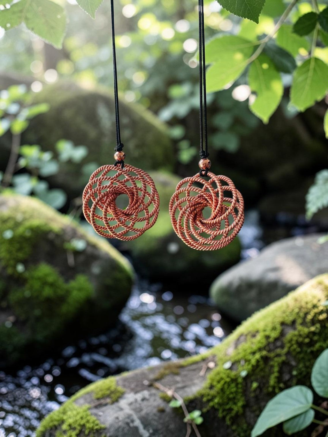 Bộ dụng cụ sạc nước đồng nguyên chất abusta.viking, thiết kế hình học thiêng liêng, đồng đỏ thủ công tinh xảo, dùng để tăng cường năng lượng.