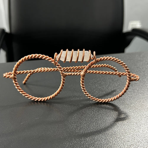 Clear quartz copper tensor glasses handmade sacred geometry energy eyewear