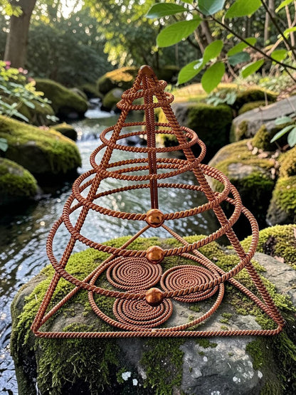 Flower Of Life Copper Grid Sacred
