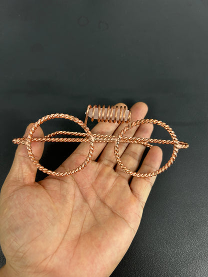 Twisted copper wire tensor glasses sacred geometry EMF balance tool

